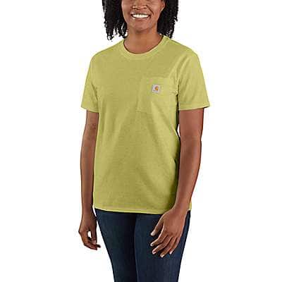 Carhartt Women's Black Women's Loose Fit Heavyweight Short-Sleeve Pocket T-Shirt