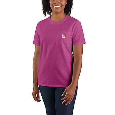Carhartt Women's Black Women's Loose Fit Heavyweight Short-Sleeve Pocket T-Shirt