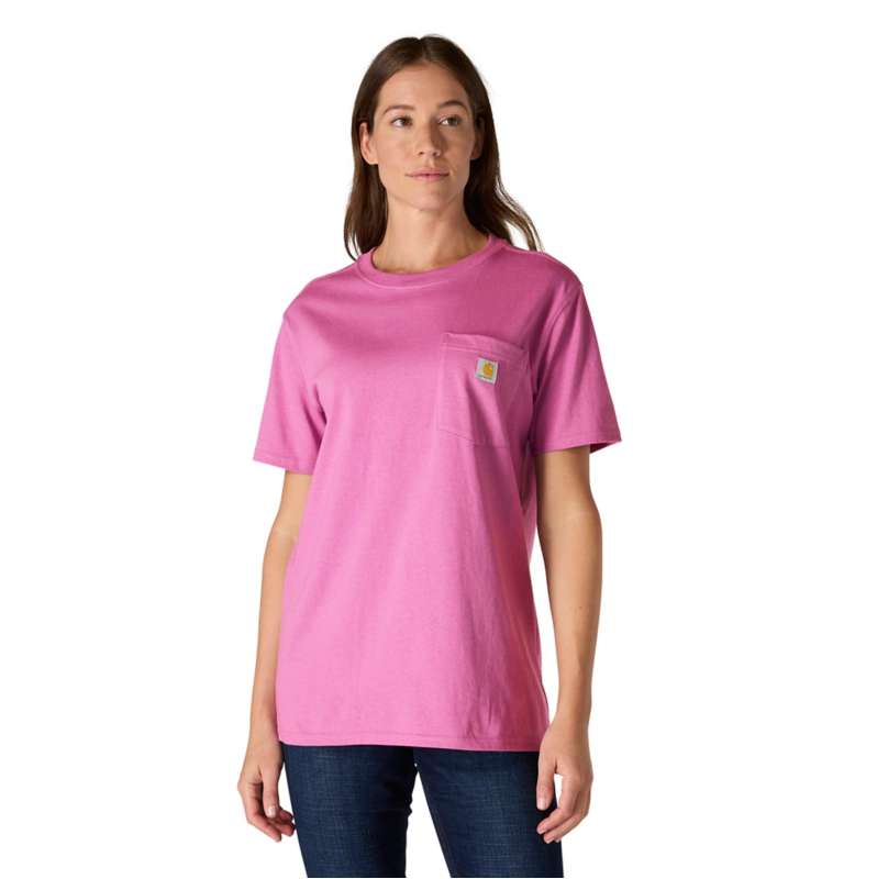Carhartt  Electric Fuchsia Women's Iconic K87 Pocket T-Shirt