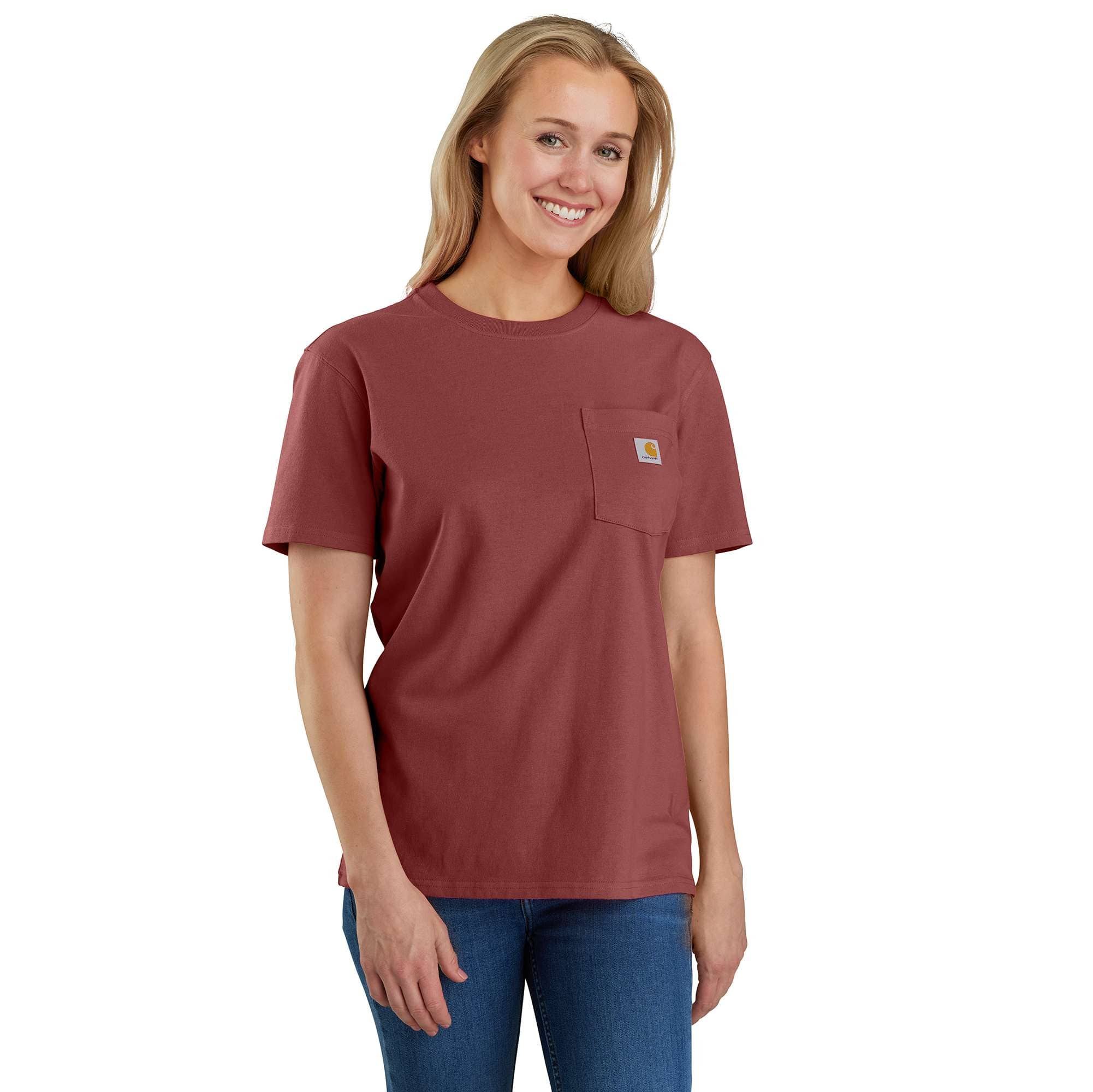 Women's Loose Fit Heavyweight Short-Sleeve Pocket T-Shirt