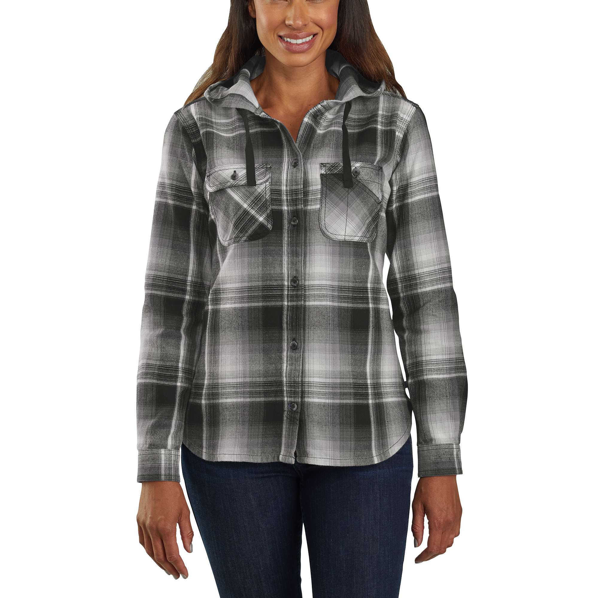 carhartt women's hooded flannel