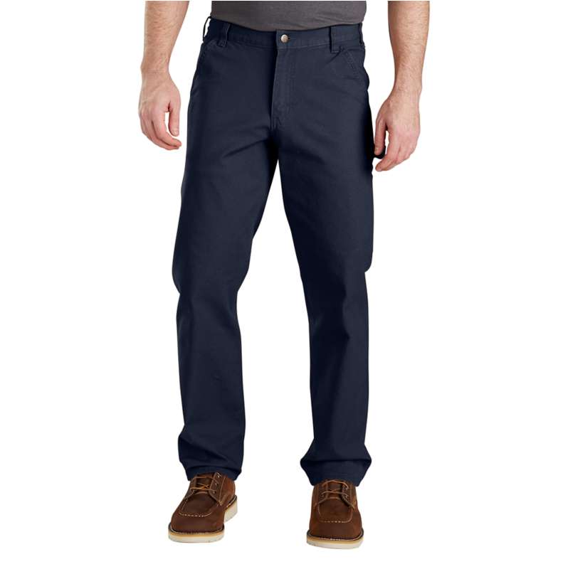 Carhartt  Navy Men's Utility Work Pant - Relaxed Fit - Rugged Flex® - Duck