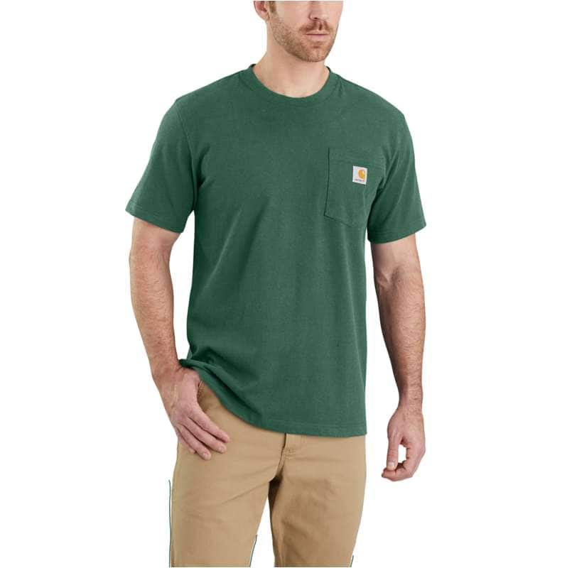 Carhartt  Frosted Balsam Relaxed Fit Heavyweight Short-Sleeve Pocket T-Shirt