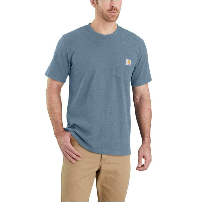 Carhartt  Thundercloud Heather Relaxed Fit Heavyweight Short-Sleeve Pocket T-Shirt