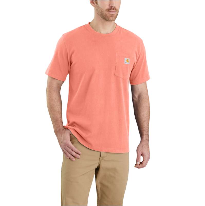 Carhartt  Hibiscus Heather Relaxed Fit Heavyweight Short-Sleeve Pocket T-Shirt