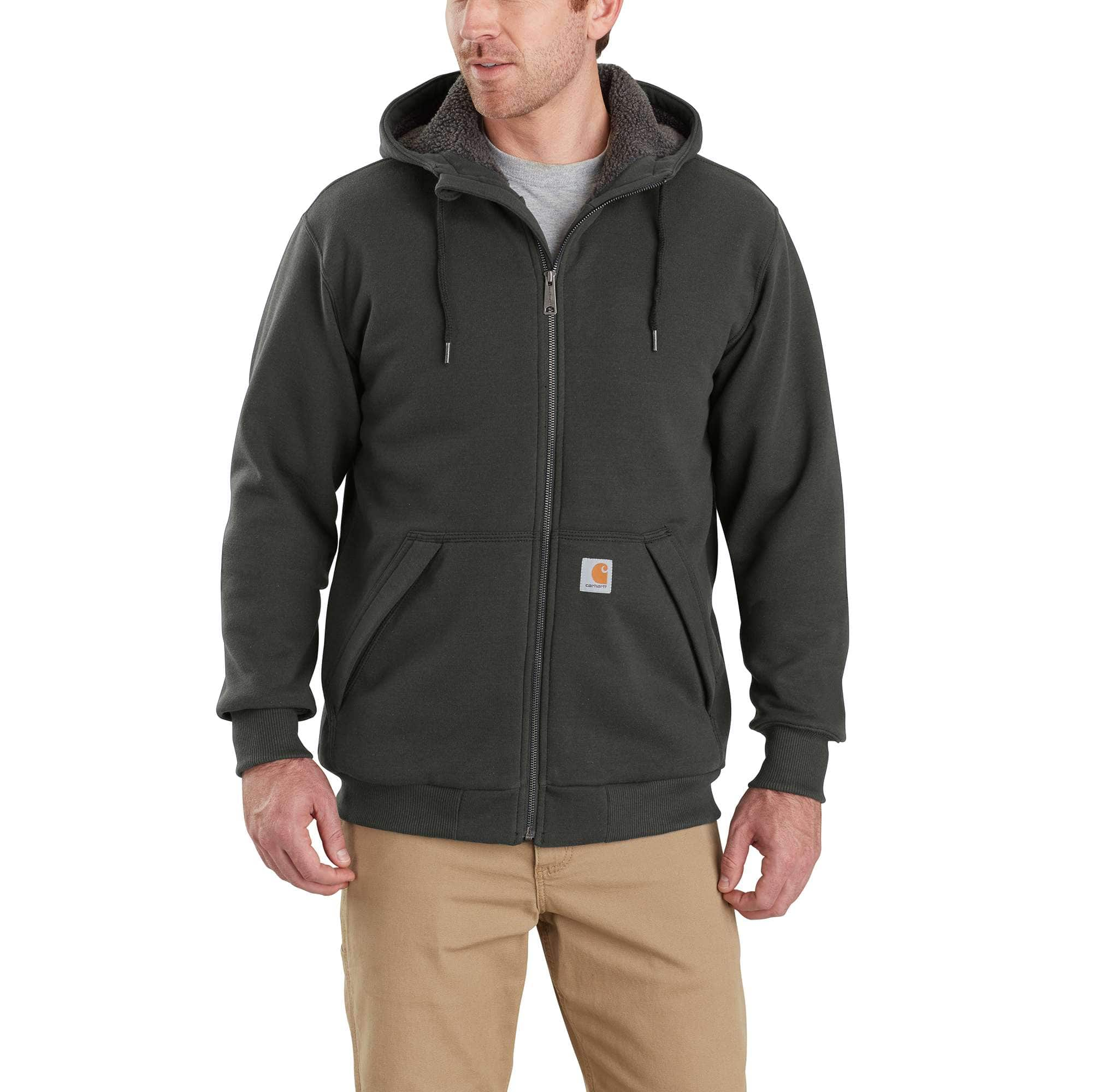 Additional thumbnail 1 of Rain Defender® Relaxed Fit Midweight Sherpa-Lined Full-Zip Sweatshirt