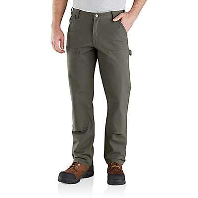 Carhartt Men's Black Rugged Flex® Relaxed Fit Duck Double-Front Utility Work Pant
