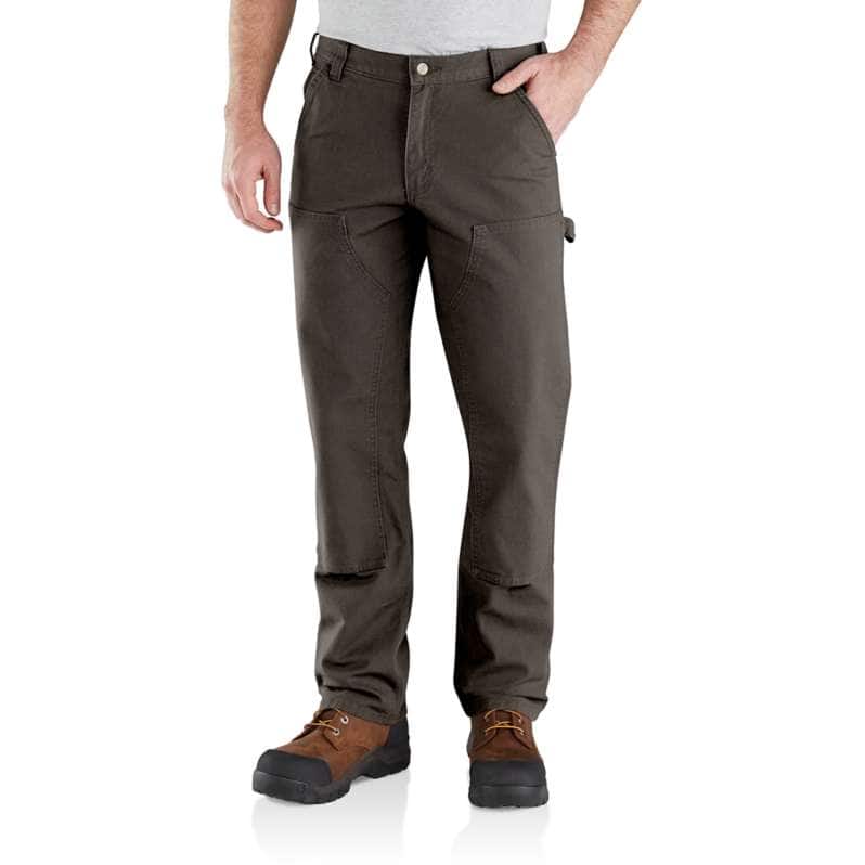 Carhartt  Dark Coffee Rugged Flex® Relaxed Fit Duck Double-Front Utility Work Pant