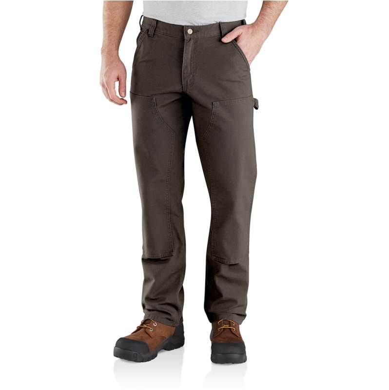 Carhartt  Dark Coffee Men's Utility Double-Front Work Pant - Relaxed Fit - Rugged Flex® - Duck