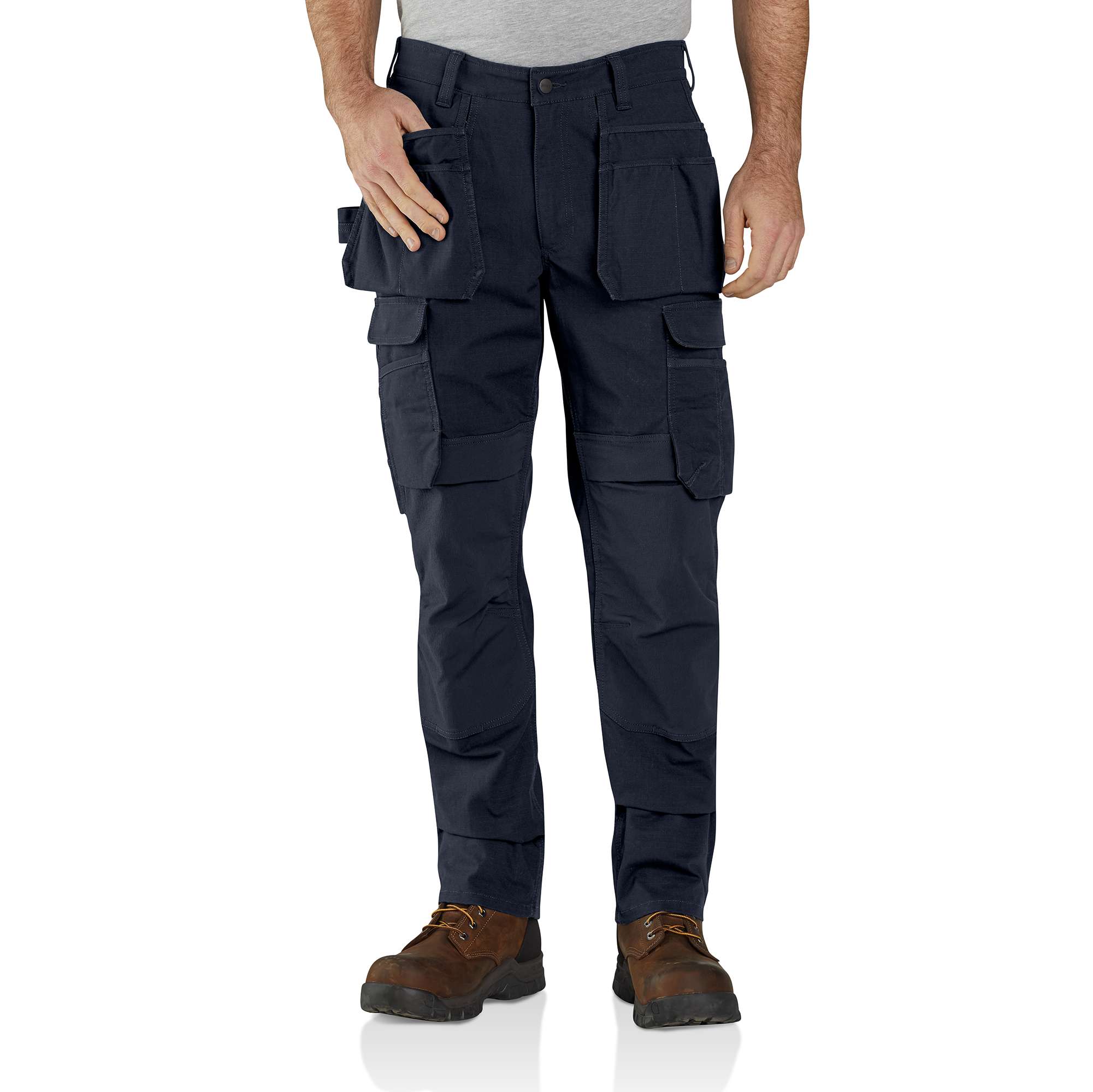 twill multi pocket cargo trousers