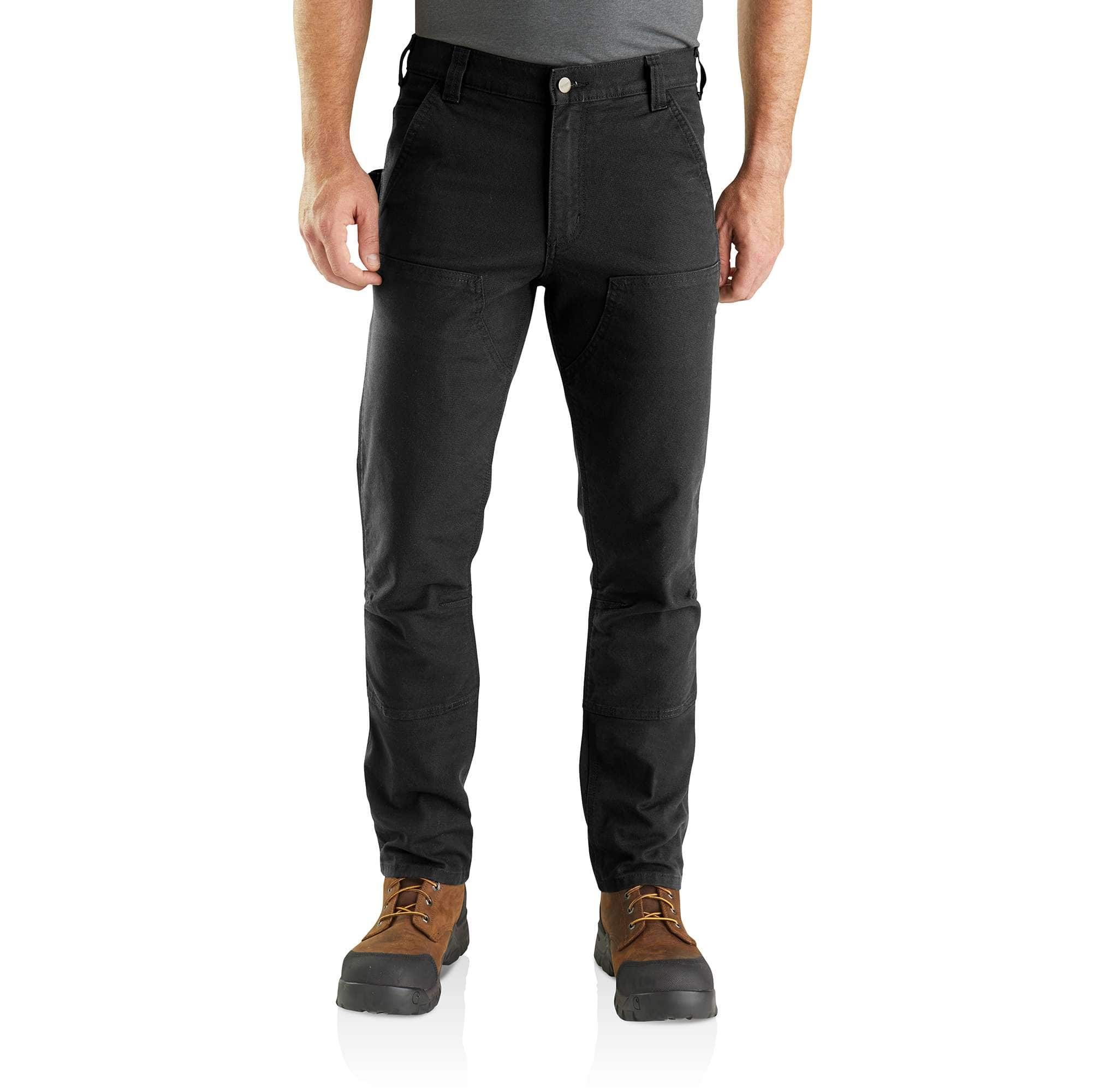 Loose Fit Washed Duck Double-Front Utility Work Pant