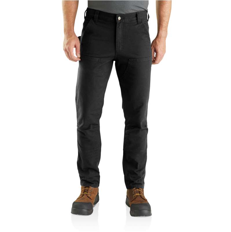 Carhartt  Black Men's Utility Double-Front Pant - Slim Fit - Rugged Flex® - Duck