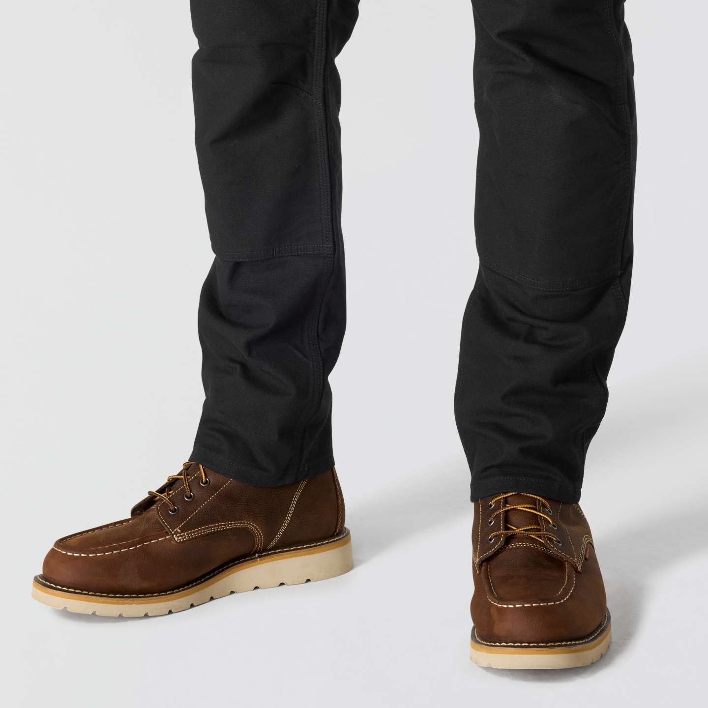 Мужские брюки Carhartt Slim Tapered Rugged Flex™ Duck Double-Front Dungaree, цвет: Чёрный — фото 3