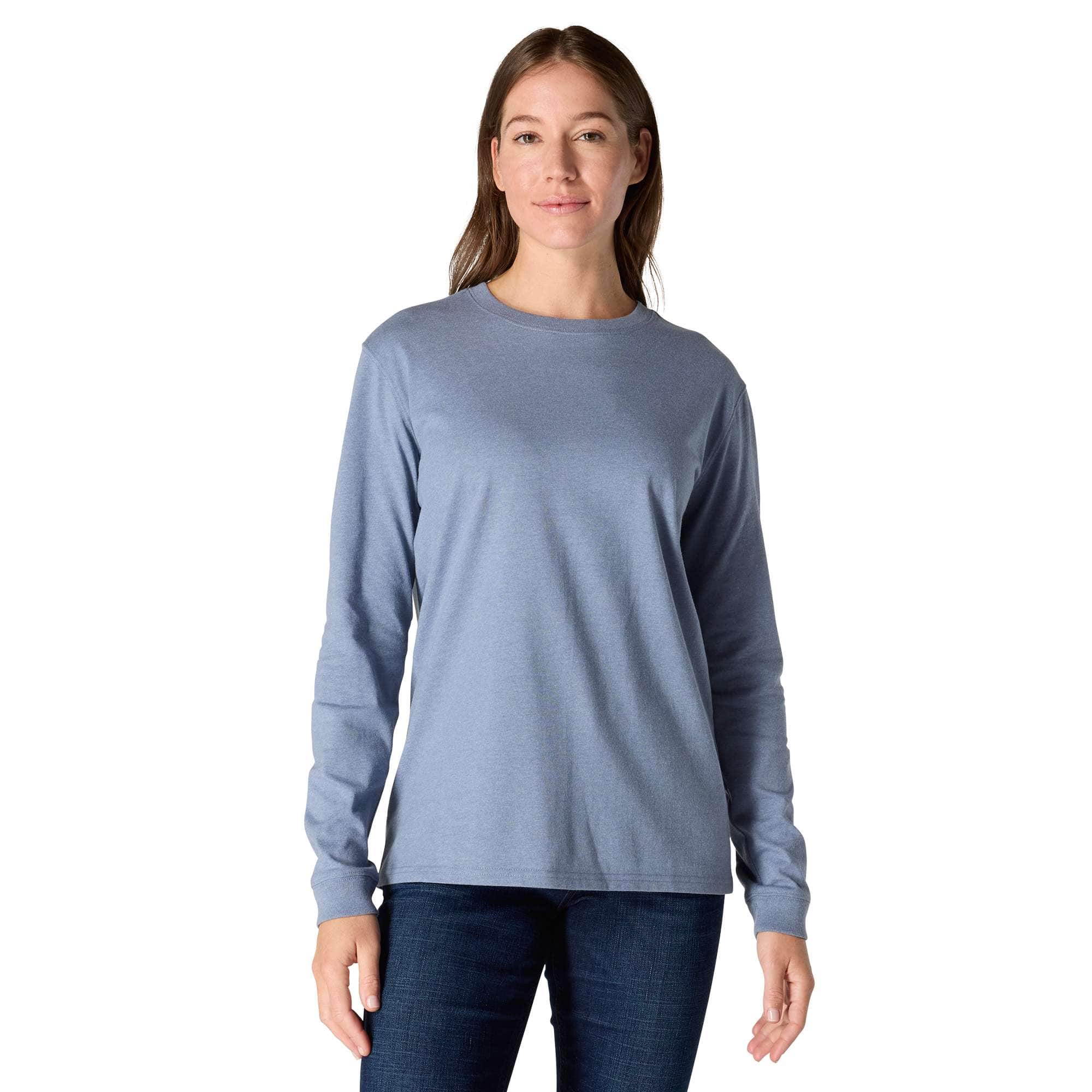Additional thumbnail 1 of Women's Loose Fit Heavyweight Long-Sleeve Logo Sleeve Graphic T-Shirt