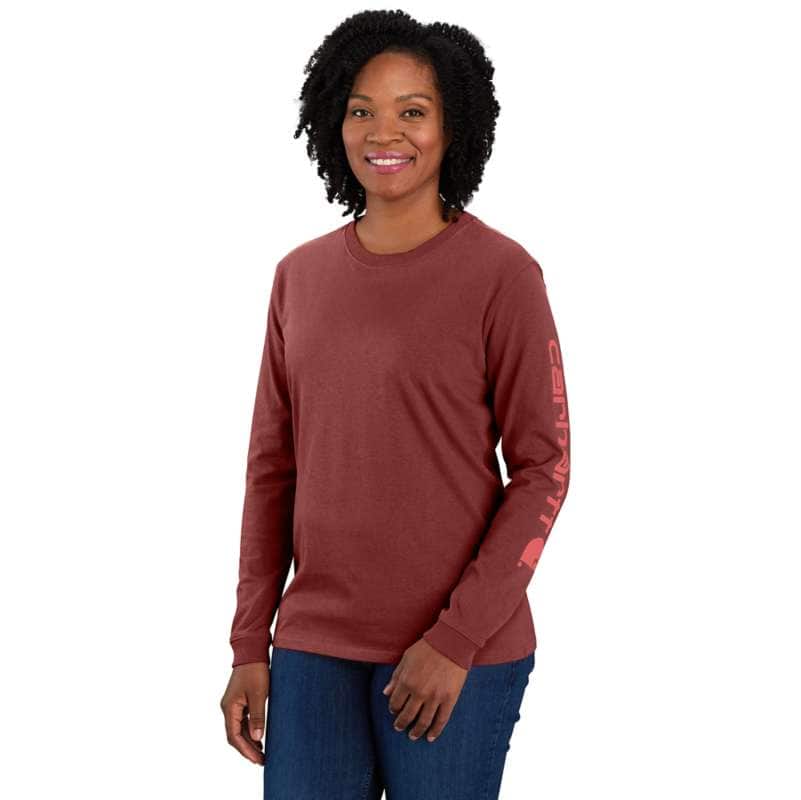 Loose Fit Heavyweight Long-Sleeve Pocket Deer Graphic T-Shirt