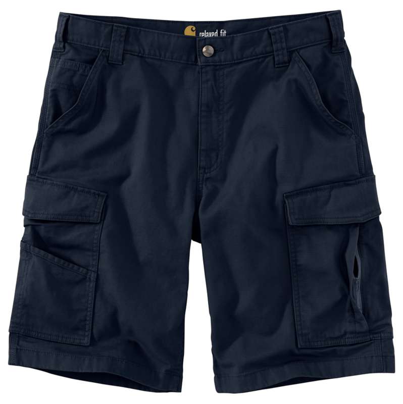 Carhartt  Navy Rugged Flex® Relaxed Fit Canvas Cargo Work Short