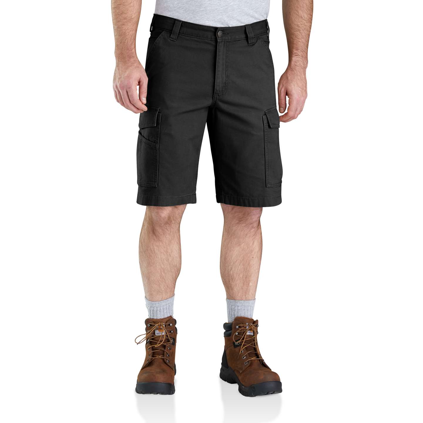Мужские шорты Carhartt Relaxed 11" Rigby Cargo, цвет: Чёрный — фото 1