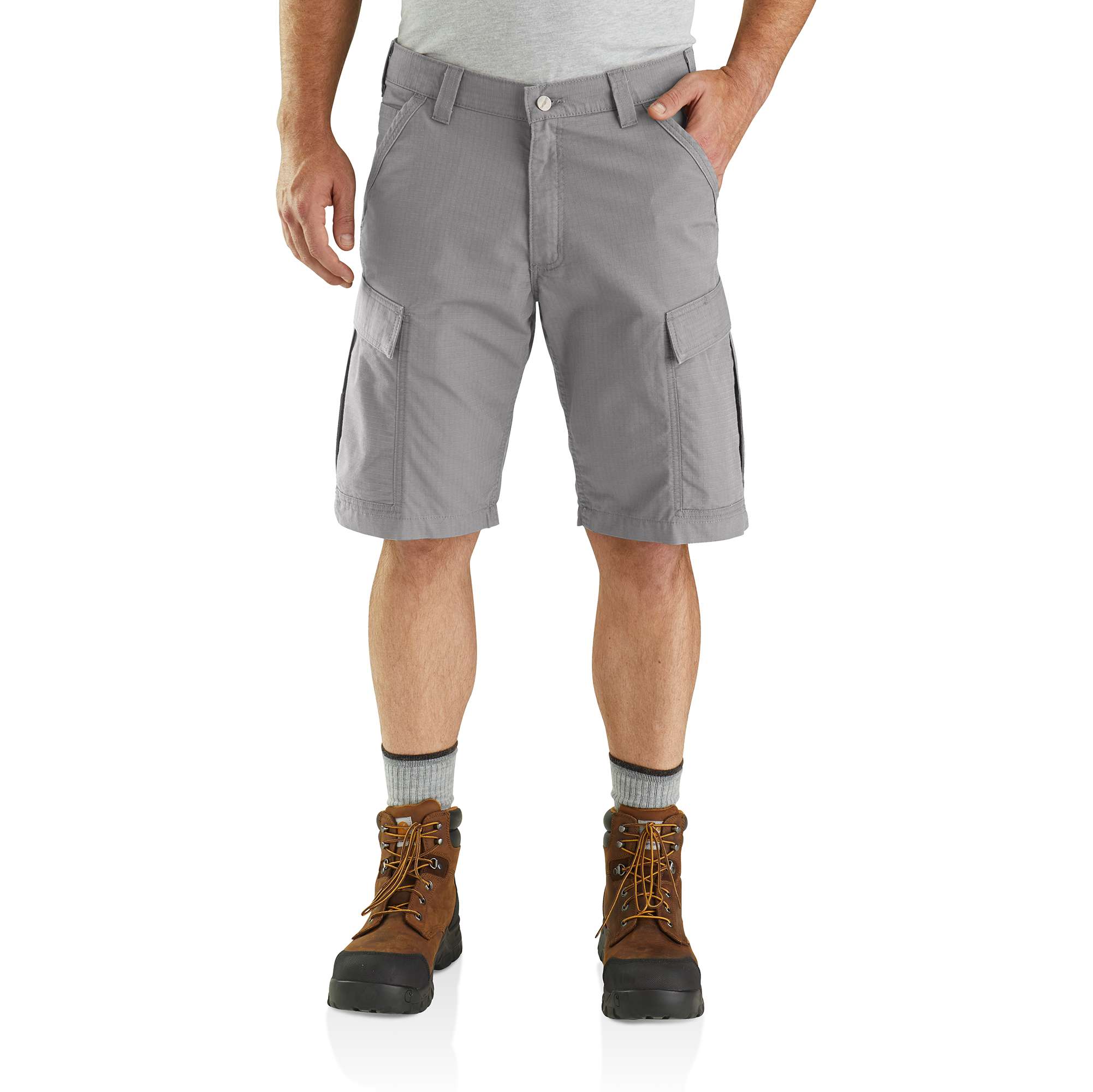 mens work boots with shorts