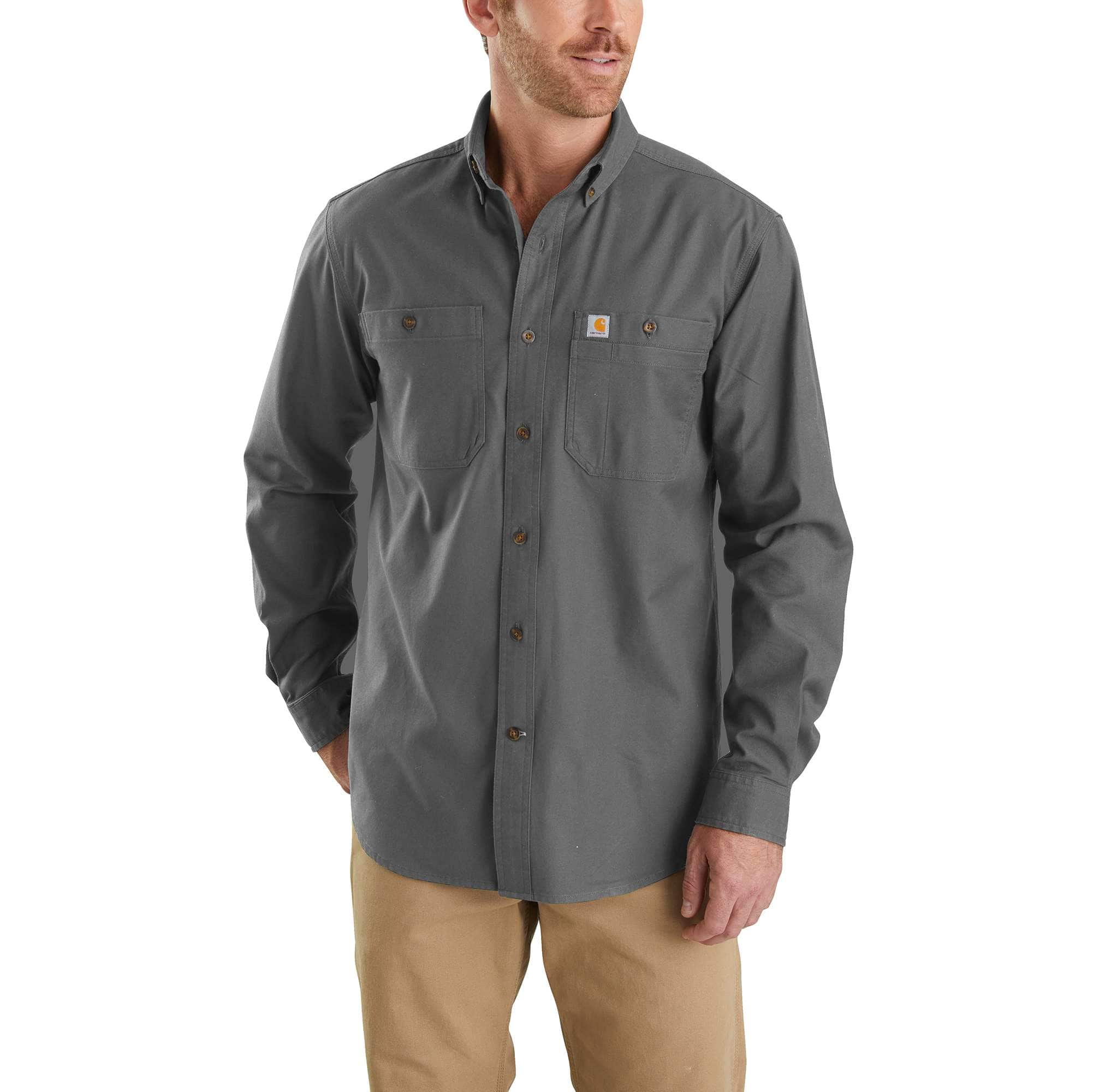 Men's Rugged Flex Rigby Long-Sleeve Work Shirt 103554 | Carhartt