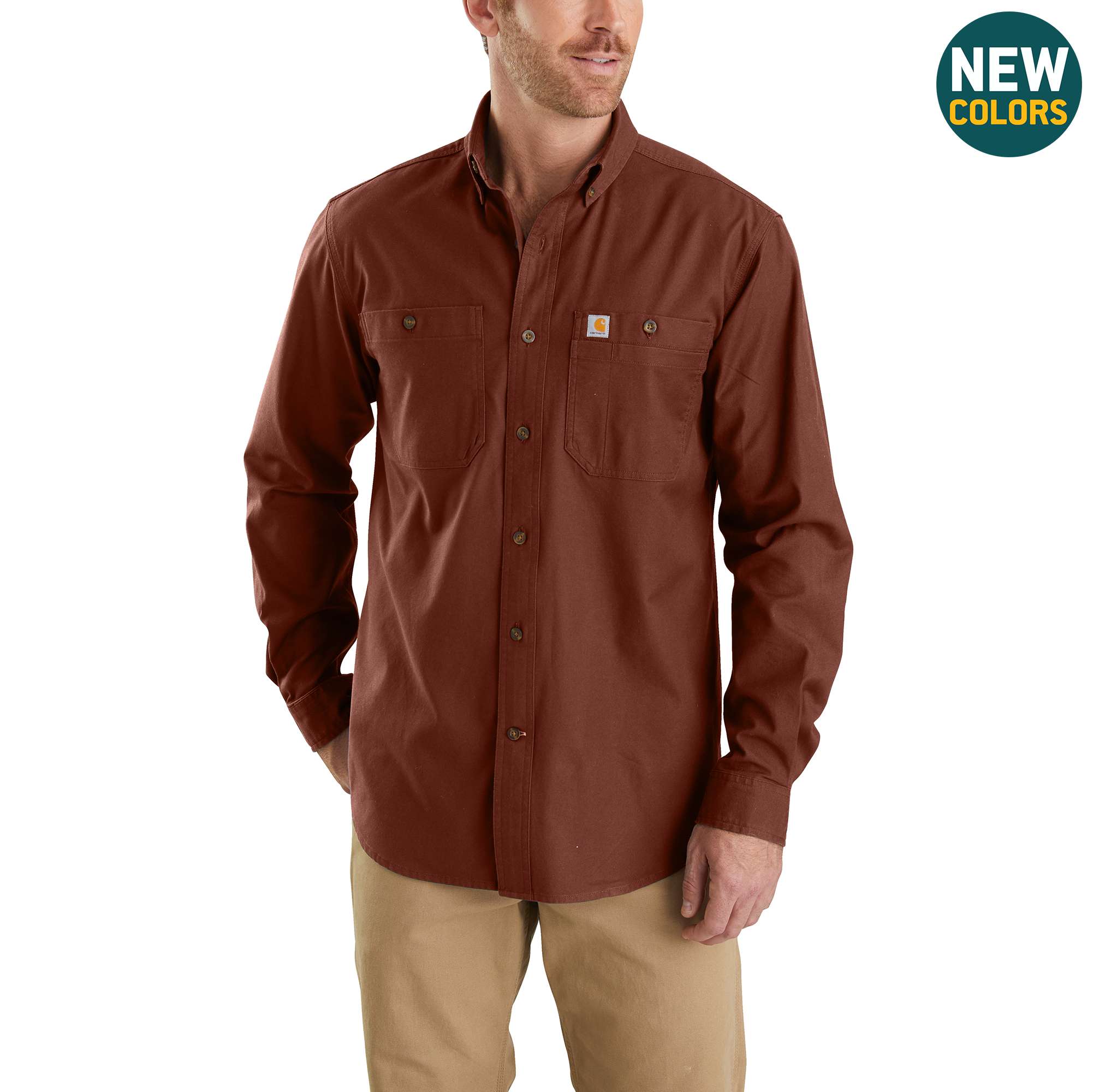 red carhartt shirt