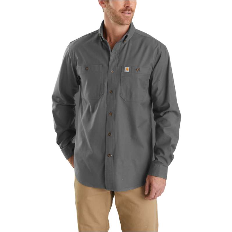 Carhartt Twill Long Sleeve Work Shirt Button Front S224, $24, .com