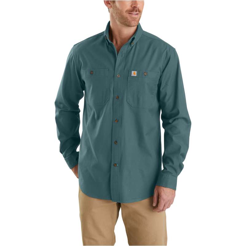 Carhartt  Sea Pine Rugged Flex® Relaxed Fit Midweight Canvas Long-Sleeve Shirt