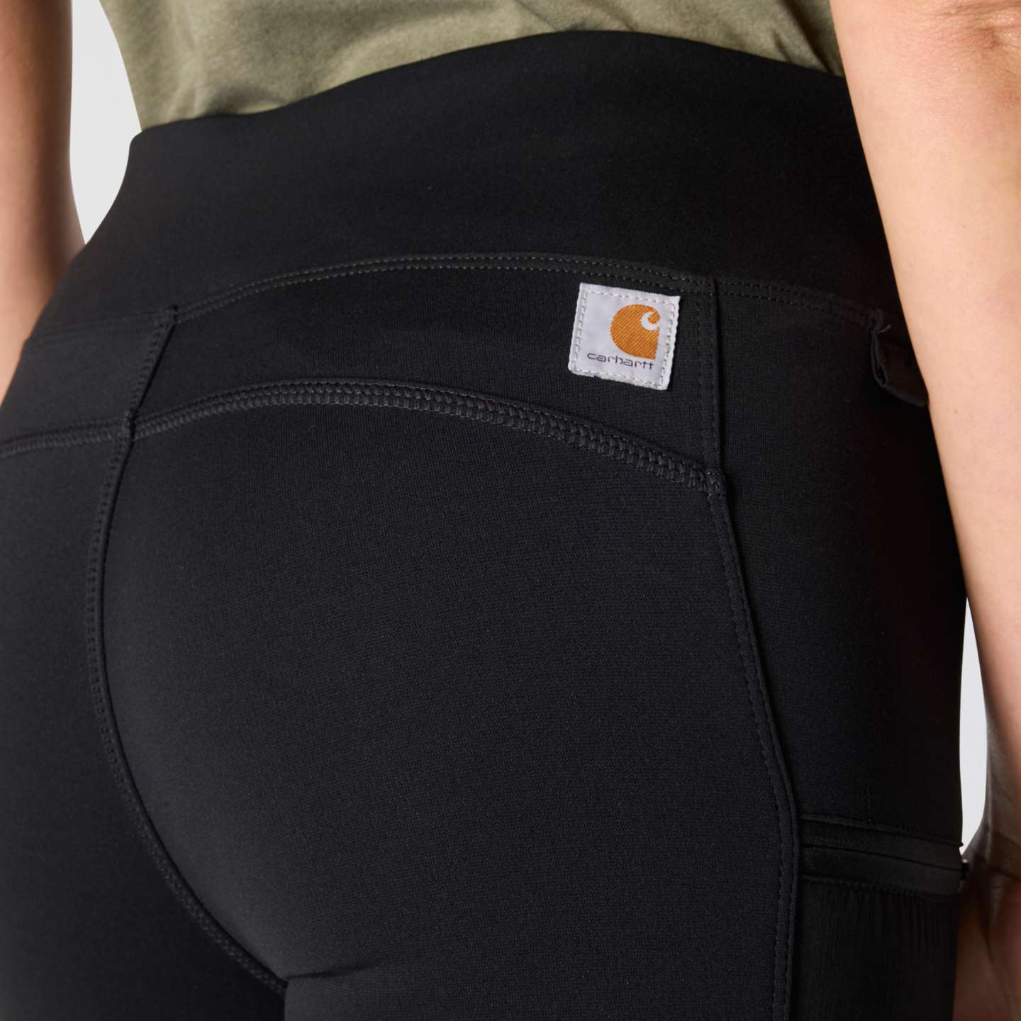 Женские леггинсы Carhartt Force Lightweight, цвет: Чёрный — фото 3