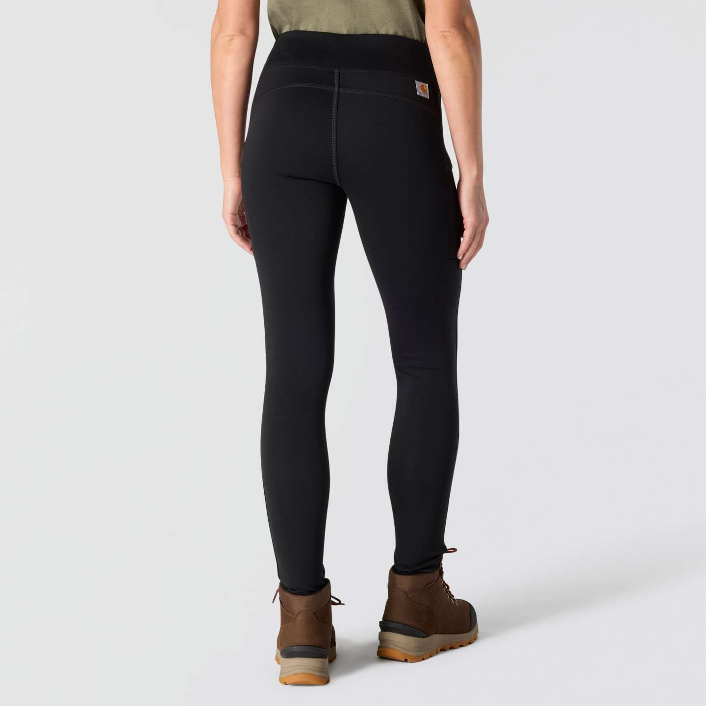 Женские леггинсы Carhartt Force Lightweight, цвет: Чёрный — фото 2