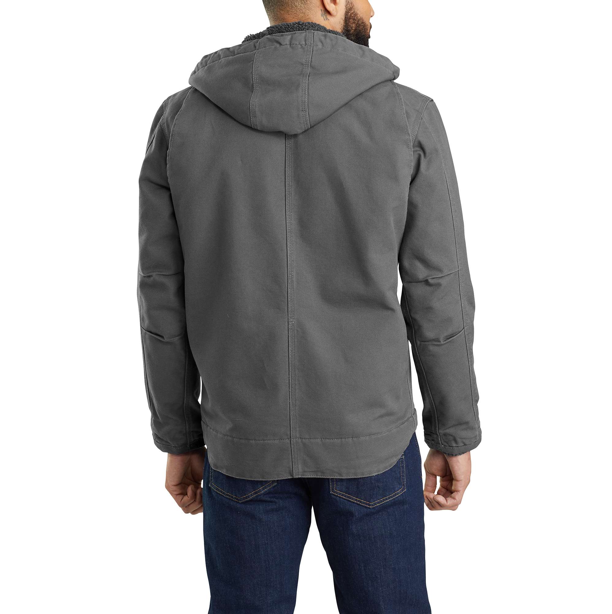 Additional thumbnail 3 of Men's Sherpa-Lined Utility Jacket - Relaxed Fit - Washed Duck