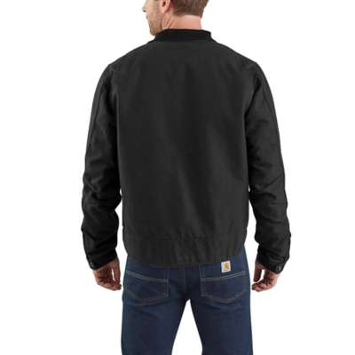 Carhartt Detroit Jacket Detail zeigt dreifach genähte Nähte und robuste Verarbeitung