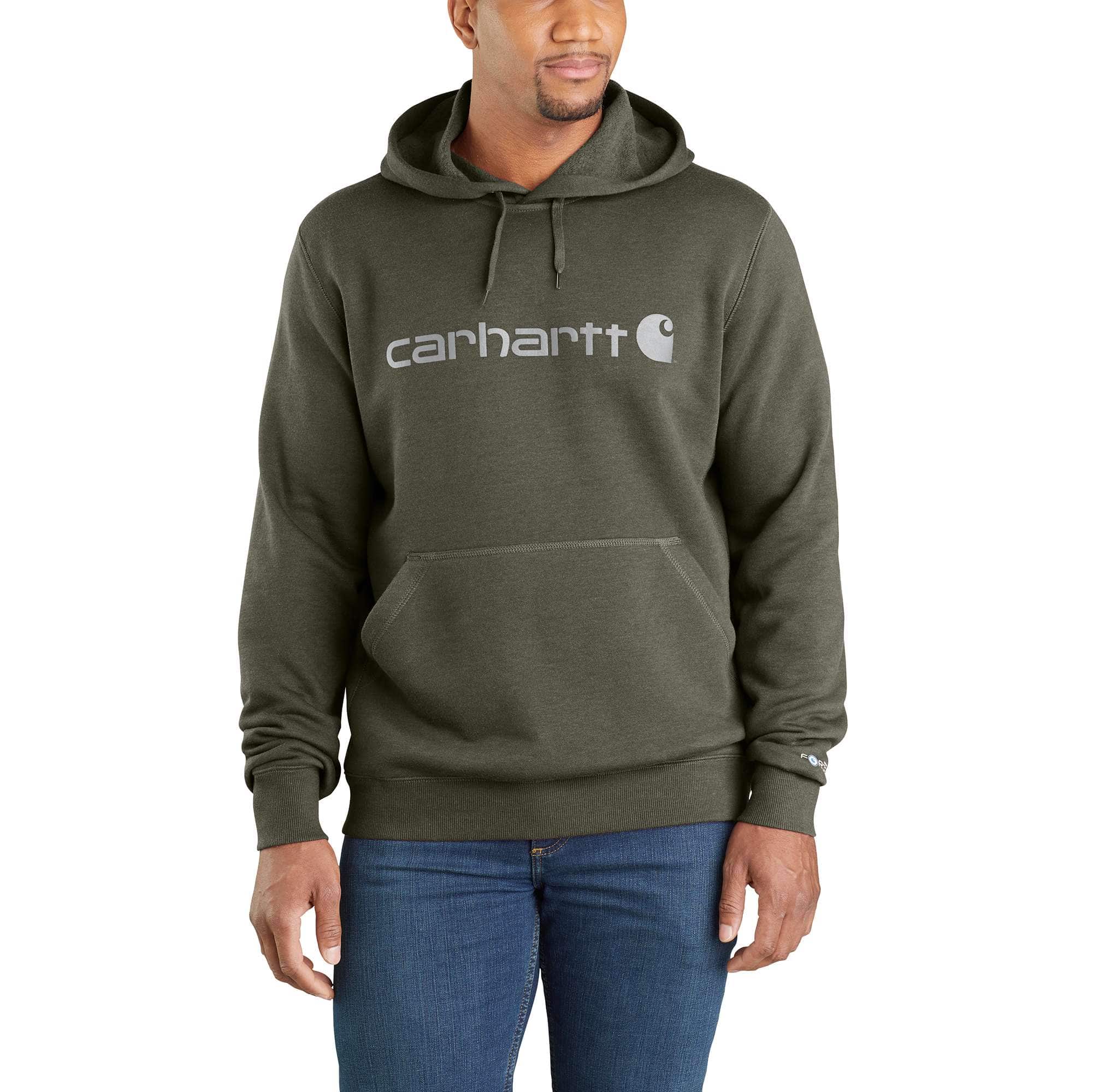 Men's Carhartt Force® Delmont Signature Graphic Hooded Sweatshirt