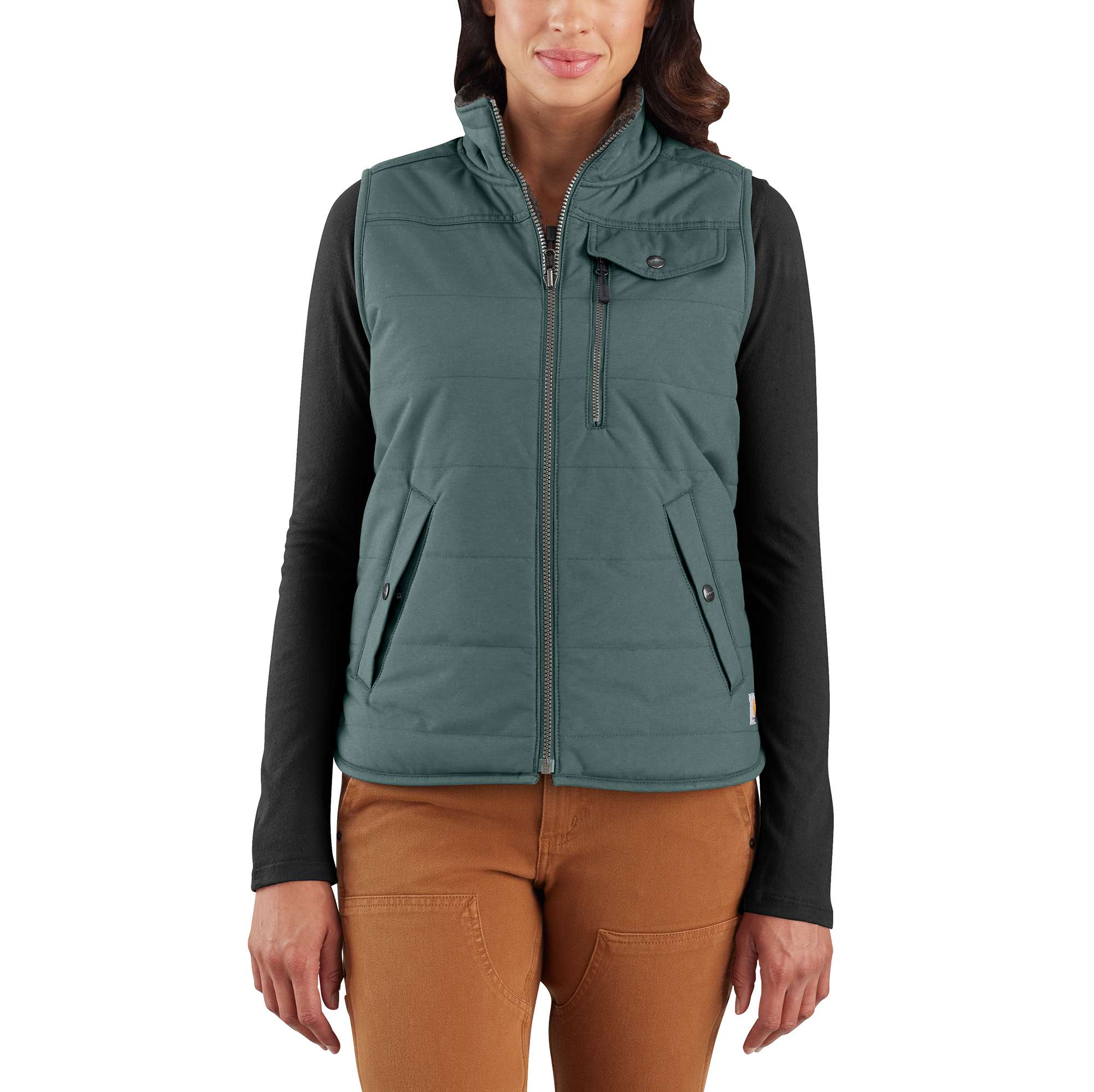 carhartt women's vest with hood