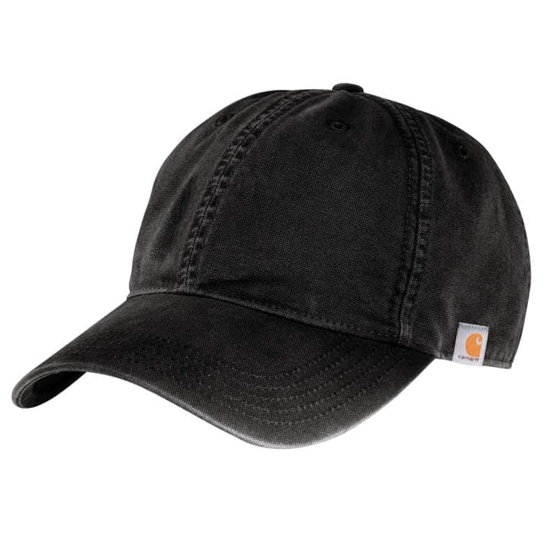 Carhartt  Black Cotton Canvas Cap