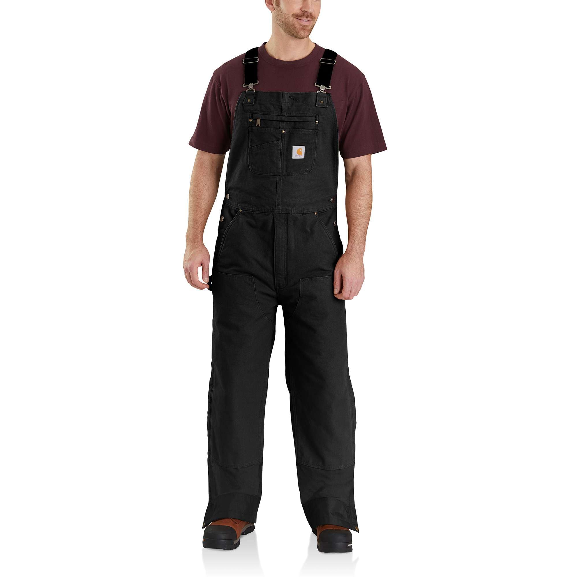 Men's Insulated Bib Overall - Relaxed Fit Duck 3 Warmest Rating