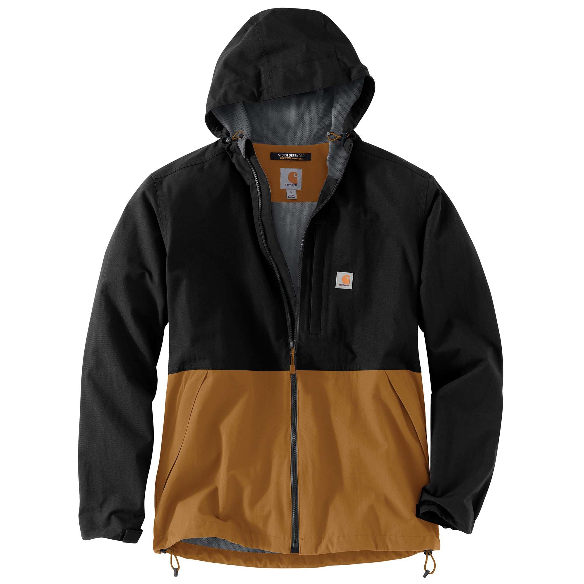 Carhartt - Rain Defender or Storm Defender? Rain Defender is built with  durable, water repellent tech that forces water to bead up and roll off.  Storm Defender is built with waterproof, breathable