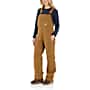 Additional thumbnail 1 of Women's Relaxed Fit Washed Duck Insulated Bib Overall - 3 Warmest Rating