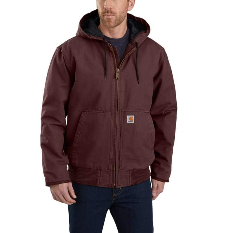 Carhartt  Dark Cedar Loose Fit Washed Duck Insulated Active Jac - 3 Warmest Rating