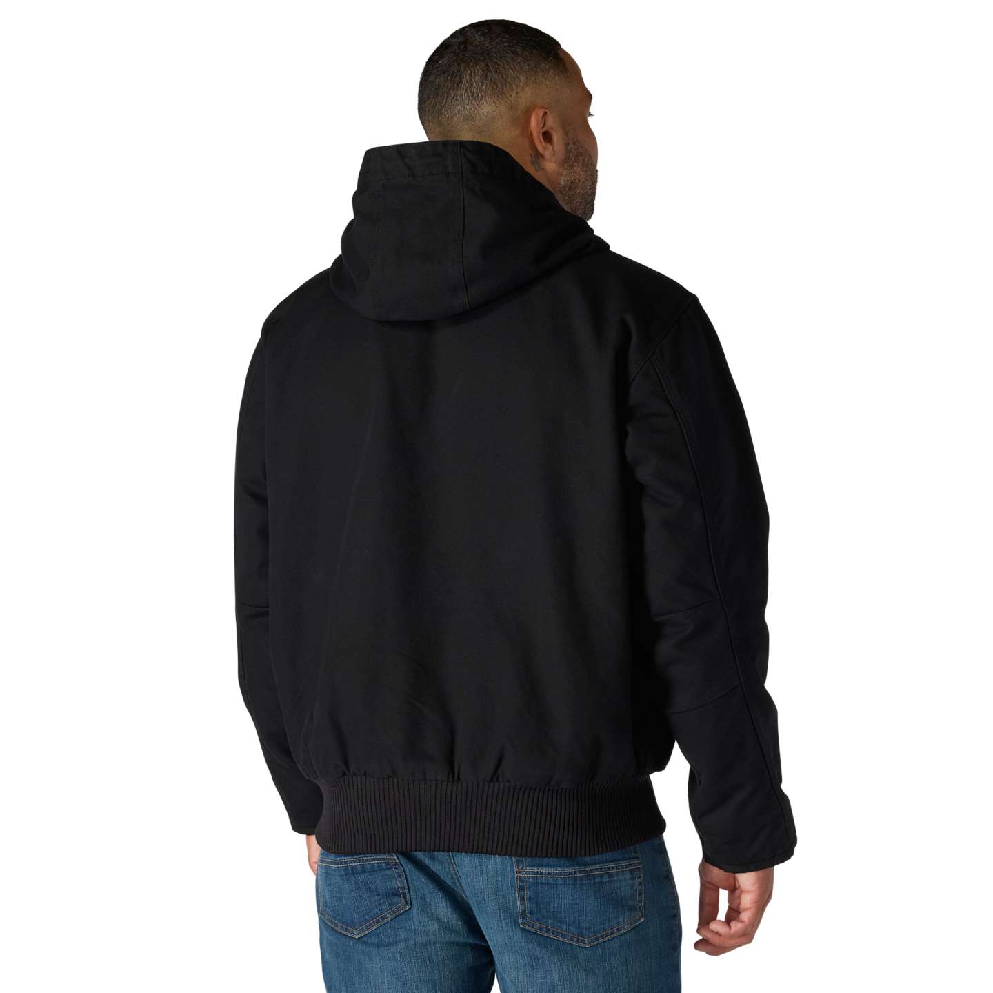 Мужская куртка Carhartt Washed Duck Active Jac, цвет: Чёрный — фото 3