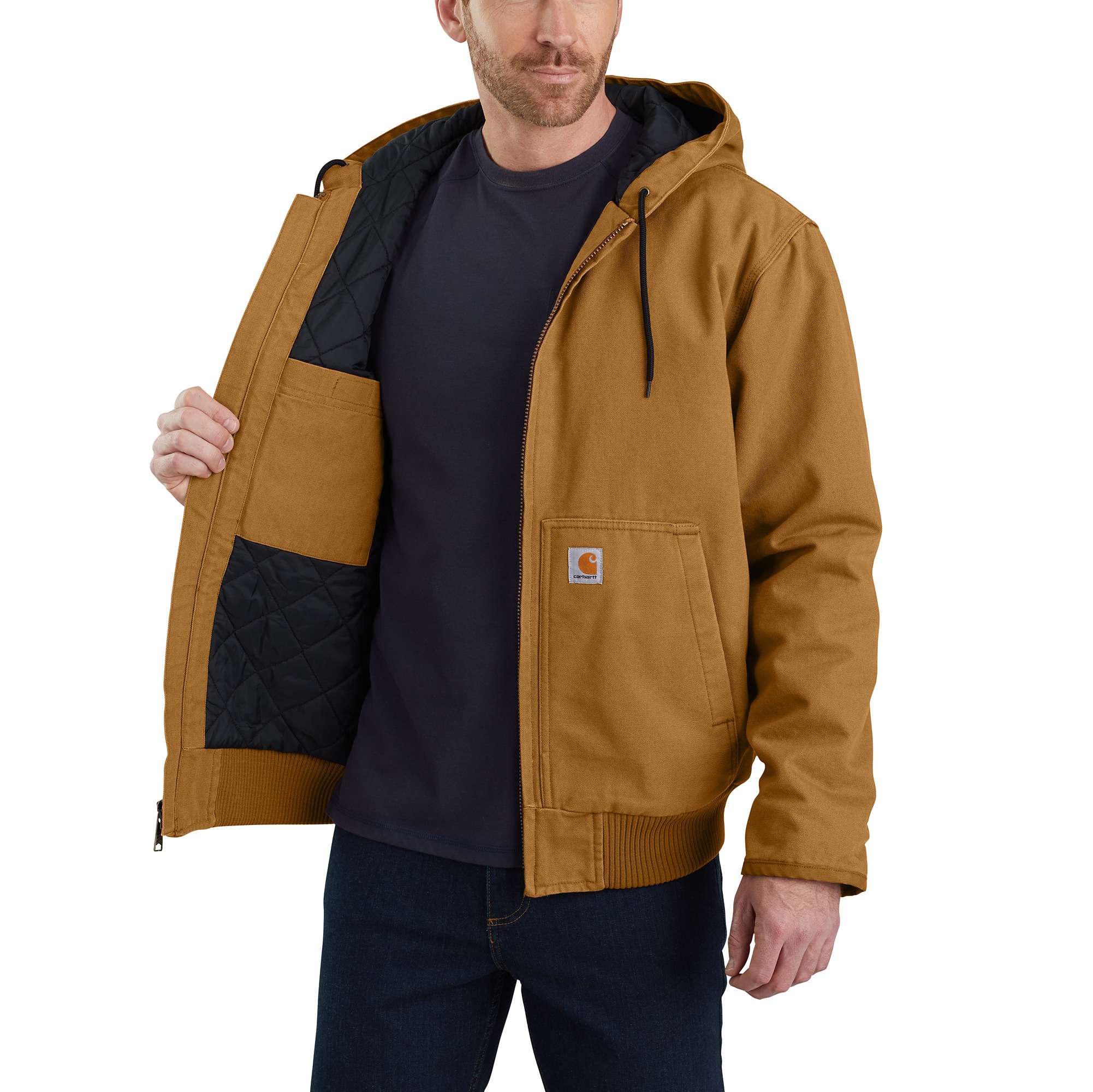 Additional thumbnail 4 of Men's Insulated Active Jac - Loose Fit - Washed Duck - 3 Warmest Rating