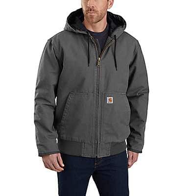 Carhartt Men's Gravel Loose Fit Washed Duck Insulated Active Jac