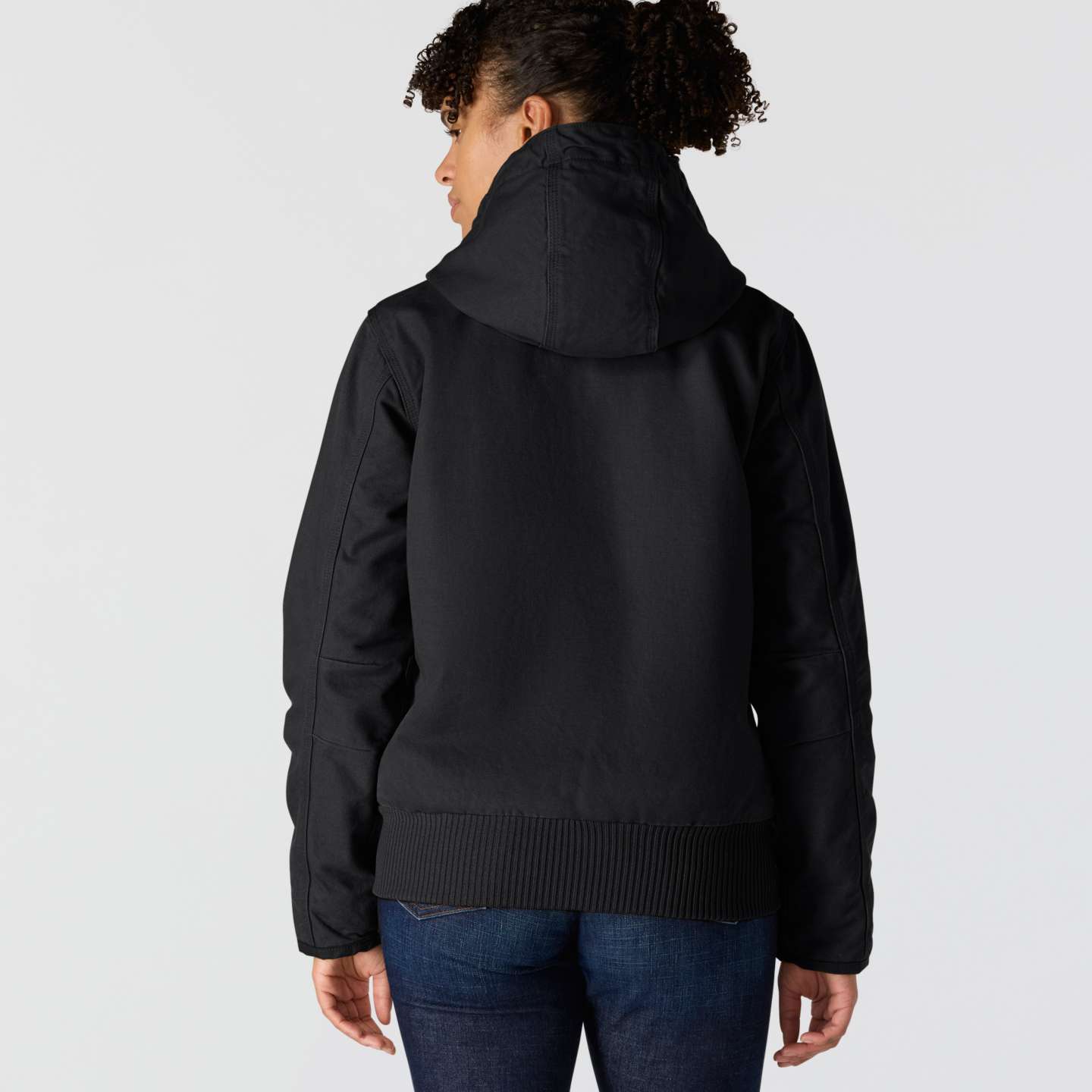 Женская куртка Carhartt Active Jac из вощёного полотна, цвет: Чёрный — фото 2
