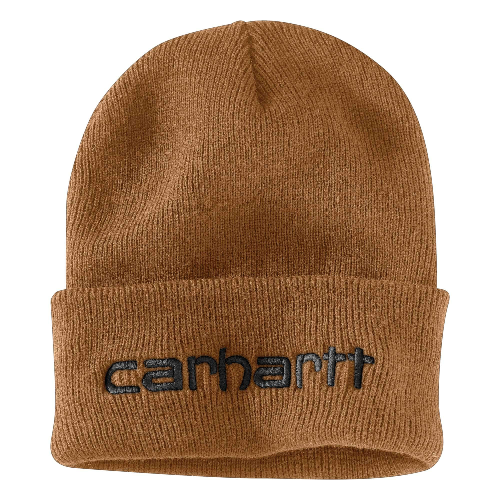 carhartt beanie on head