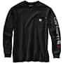 Additional thumbnail 1 of Flame Resistant Carhartt Force® Loose Fit Midweight Long-Sleeve Logo Graphic T-Shirt