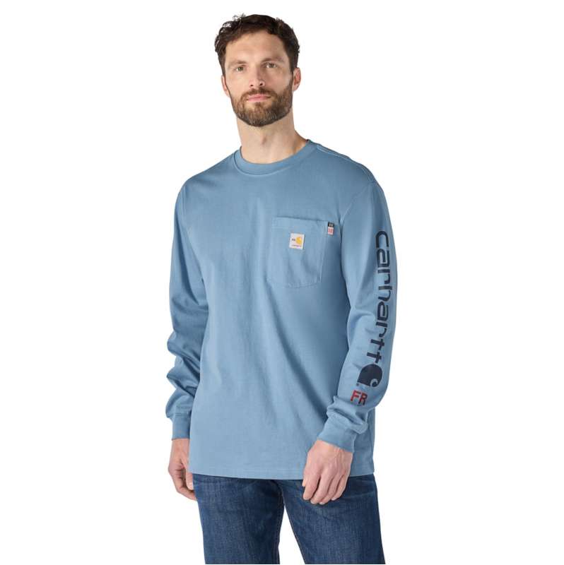 Carhartt  Rolling Thunder FR Force Irvine Loose LS Logo T-Shirt