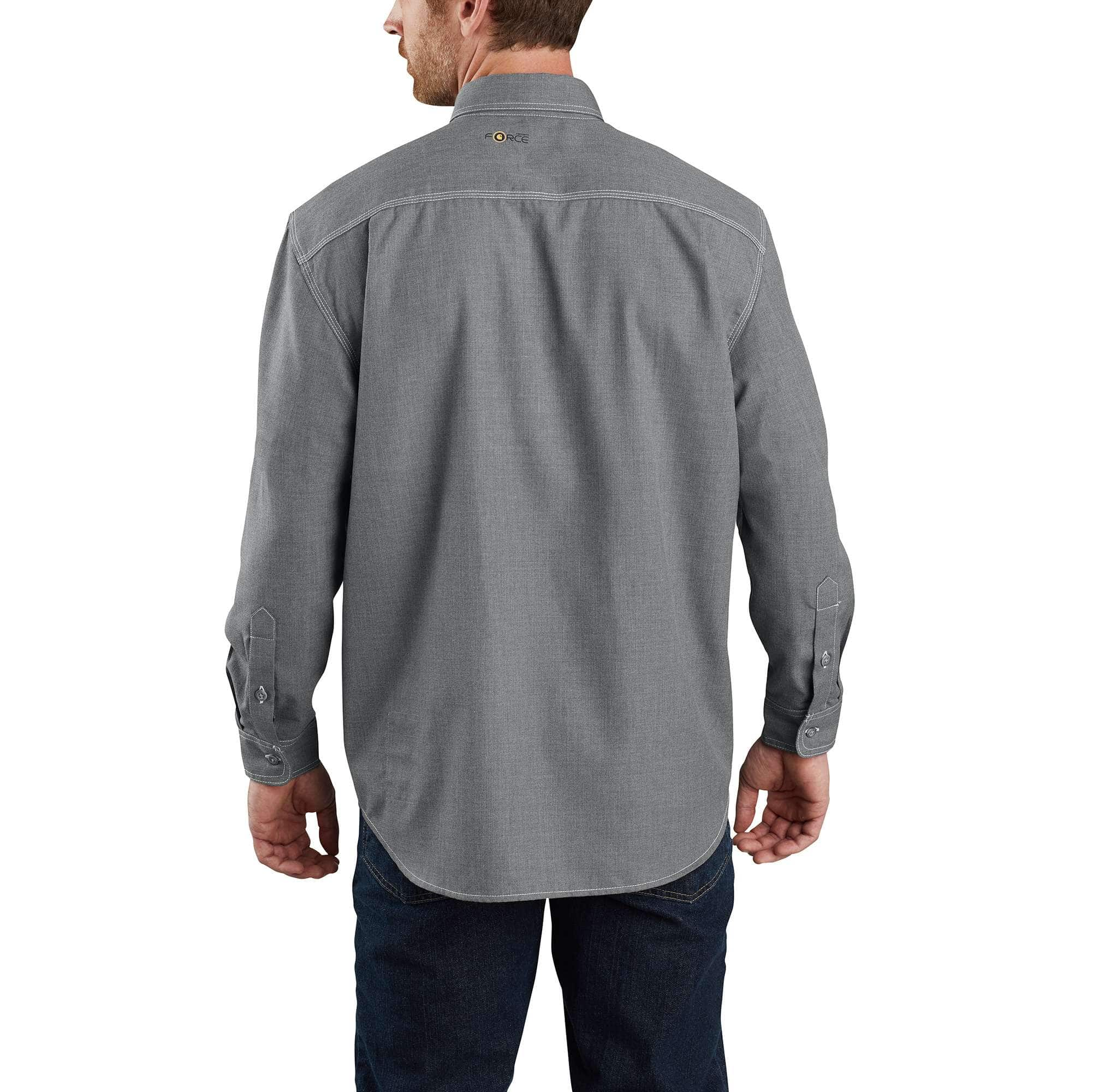 Additional thumbnail 2 of Flame-Resistant Carhartt Force® Loose Fit Lightweight Long-Sleeve Button-Front Shirt