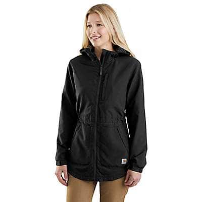 Carhartt Women's Black Rain Defender® Relaxed Fit Lightweight Coat