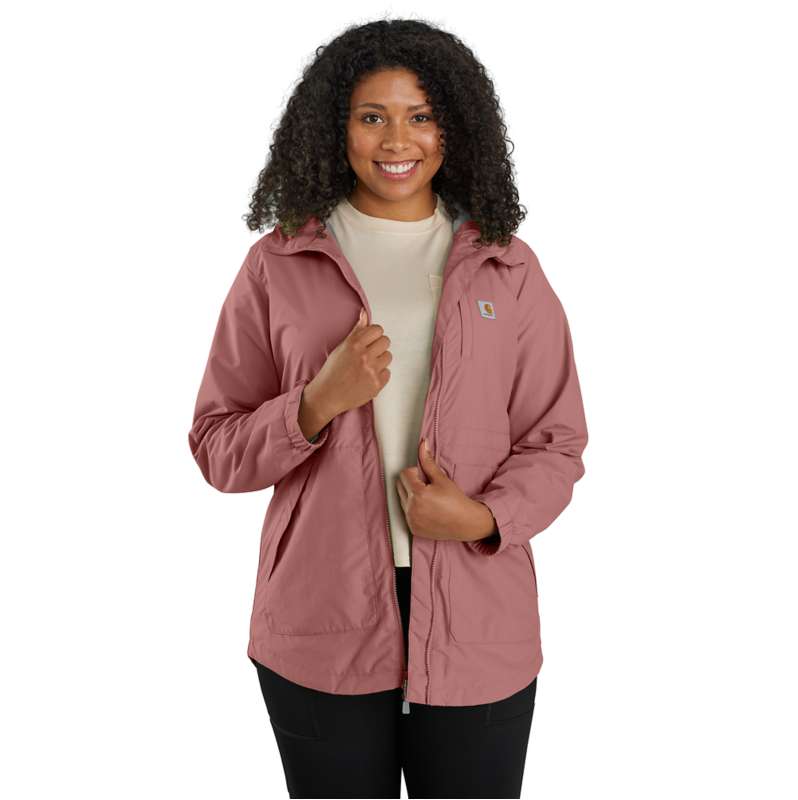 Carhartt  Rose Tint Women's Rain Jacket - Relaxed Fit - Lightweight - 1 Warm Rating