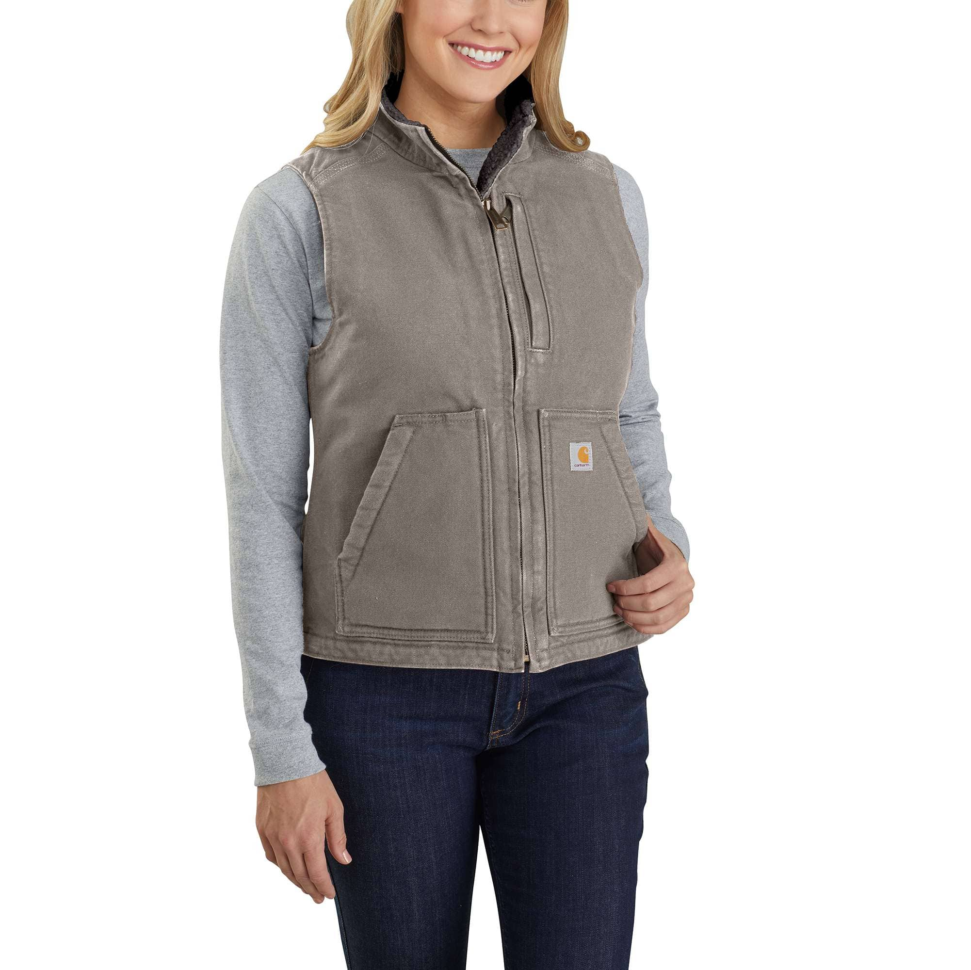 womens hooded carhartt vest