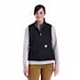 Additional thumbnail 2 of Women's Relaxed Fit Washed Duck Sherpa Lined Mock Neck Vest