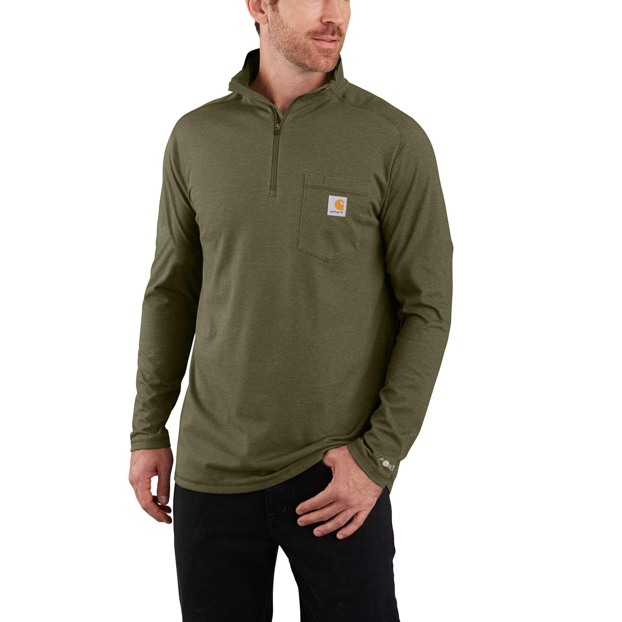 carhartt base force super cold weather quarter zip
